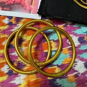 3 GOLD SIZE L BUDHAGIRL BANGLES